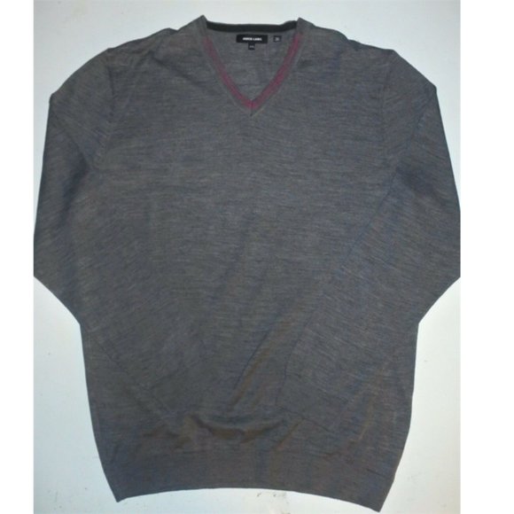 NWOT XXL Jared Lang Men's Knit V-Neck Merino Wool Acrylic Pullover Sweater $149 - Picture 2 of 4